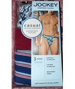 Jockey ~ 3-Pair Mens Thongs Cotton Blend Breathable Casual Multicolor ~ 2XL - $24.74