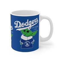 Baby Yoda-Los Angeles Dodgers Mug-Tea Lover-Coffee Lover Mug-Office Gift - £11.51 GBP