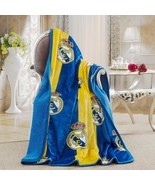 A 50 X 60-Inch Real Madrid Silk Touch Sherpa Lined Throw Blanket. - £36.16 GBP