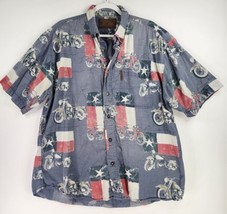 North River Outfitter Shirt Mens XL Blue Texas Motorcycle Nautical Core Casual - £19.77 GBP