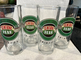 TV FRIENDS Central Perk Glassware Drinking JILL 10 Oz Glass Set of 4 Aniston - £26.22 GBP