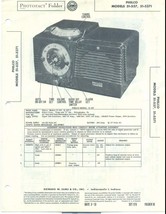 1951 Photofact 4pg Folder PHILCO RADIO Models 51-537 &amp; 51-5371 - £7.77 GBP