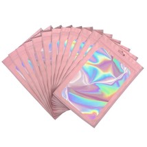 10Pcs Smell Proof Mylar Bags Holographic Resealable Packaging Foil Pouch - $0.89