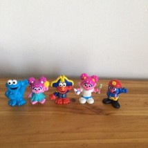 Lot of 5 Sesame Street figures Ernie Zoe Two (2) Cookie Monster Elmo Grover - £10.27 GBP