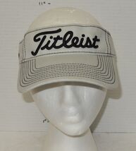 Titleist Pro V1 adjustable One Size Fits all Visor Hat Cap Golf Black White - $14.80