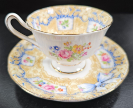 Royal Albert Valentine Demitasse Cup Saucer Set Vintage Pink Rose Floral... - £36.36 GBP