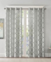 Madison Park Eden Fretwork Burnout Sheer One Curtain Panel-One PC Only 50 X 84 - $34.65