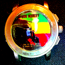 Ultra sturdy Bob Marley watch face just needs the band I&quot;ll put in new b... - $28.71