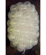100PCS Soft Plastic Clear Pit Ball Transparent Balls Dia. 5.5cm CE Mark - £11.85 GBP