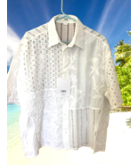 $79 ZARA ZW COLLECTION GORGEOUS OVERSIZED EMBROIDERED SHIRT - M-L - $69.00