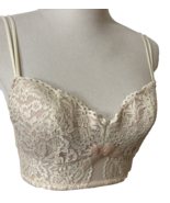 b.tempt&#39;d by Wacoal Bra Ivory Lacey Cami Style Sz M Padded Underwire RN ... - $17.88