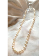 Handmade Japanese Akoya baroque pearls necklace X&#39;mas gift Birthday gift - $390.00