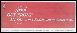 1966 Oldsmobile Rocket Action Brochure Jetstar Starfire - £6.33 GBP