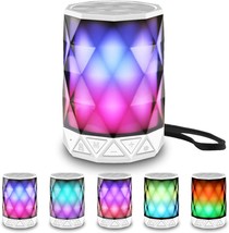 Lfs Led Portable Bluetooth Speakers With Lights, Night Light, White - £34.57 GBP