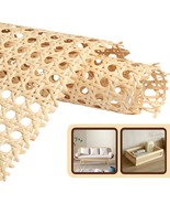 Eunice Upgraded Cane Rattan Webbing Roll 16&quot; W x 80&quot; L Plastic Rattan Ma... - $61.67 CAD