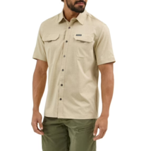 Wrangler® Outdoor Men&#39;s Short Sleeve Thru Hike Shirt, Pelican Size 2XL - $33.29 CAD