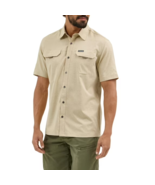 Wrangler® Outdoor Men&#39;s Short Sleeve Thru Hike Shirt, Pelican Size 2XL - $33.31 CAD
