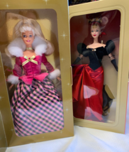 Barbie Avon Exclusive Lot of 2 Dolls Winter Splendor &amp; Winter Rhapsody NIB NOS - £23.88 GBP