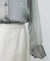 Giorgio Armani Skirt, Khaki Tan Gray Womens Vintage Le Collezioni, Short... - $54.00