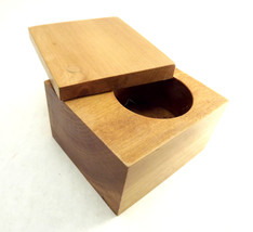 Tea Light Holder, Candle Holder, Wood Tea Light Box, Handmade Wooden Lidded Box - £21.96 GBP