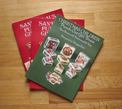Set of 3 Santa Claus &amp; Christmas Children Victorian Punch Out Gift Boxes Books,  - £17.69 GBP