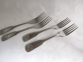 Set of 4 Forks, Vintage Flatware, Brand Ware Made in Japan, Silver Heavy Stainle - £19.18 GBP