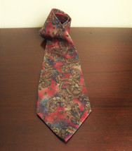 Mens Tie, Designer Etienne Aigner Necktie, Vintage Mens Clothing, Paisley Silk M - £14.22 GBP