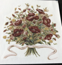 M99 - Ceramic Waterslide Vintage Decal - 2 Red Poppies - 3&quot; - $28.55 MXN