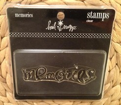 NEW Heidi Swapp Large Clear Stamp - MEMORIES - Item #HS64301 - $7.76