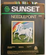 Vintage Sunset Designs Needlepoint Kit The Unicorns Rainbow Linda Gillum... - £12.93 GBP