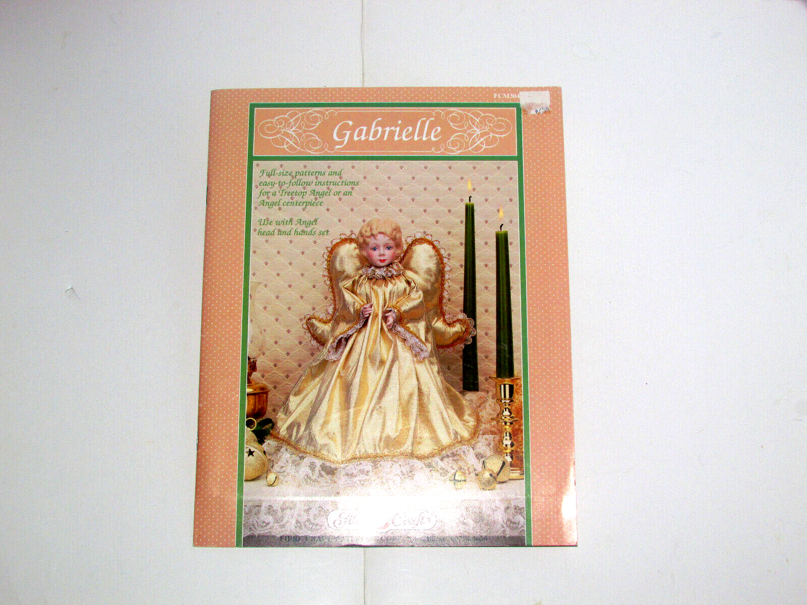 Fibre Craft GABRIELLE ANGEL Treetop-Centerpiece Full Size Sewing Pattern (sew) - $9.90