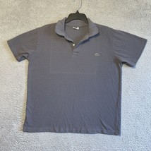 Lacoste Polo Shirt  Mens Size XL Gray Short Sleeve Cotton Logo - £11.85 GBP