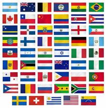 AES 3x5 Flag Set of 53 Country Countries Polyester Flags 3&#39;x5&#39; Grommets - £208.43 GBP