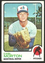 Montreal Expos Carl Morton 1973 Topps Baseball Card 331 vg/ex - £0.39 GBP