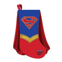 Kurt Adler 19 Inch Supergirl Shield With Cape Christmas Stocking - $22.75
