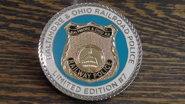 Baltimore &amp; Ohio Railroad Police Fallen Flag 1829 to 1987 Challenge Coin... - £27.45 GBP