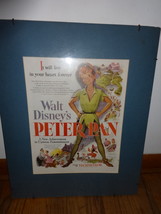 authentic Walt Disney Peter Pan magazine art 1953 Woman&#39;s Home Companion - $13.00
