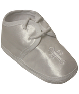 Infant Baby christening baptism Satin Shoes Size 0-3 Months /crib Shoes/... - $190.20 MXN