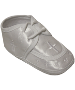 Infant Baby christening baptism Satin Shoes Size 0-3 Months /crib Shoes/... - $190.20 MXN
