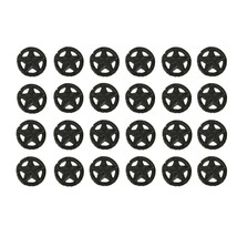 Set of 24 Rustic Brown Cast Iron Western Star Drawer Pulls Knobs - £63.30 GBP