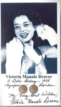 Victoria Manalo Draves Autographed Photo - £154.08 GBP