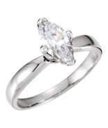 Marquise Diamond Solitaire Engagement Ring 14k 1.55 Ct, E , SI2 IGL Certified - $2,843.00