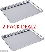 18 x 13 Half Size Aluminum Sheet Pan Commercial Grade for Baking 2 pack ... - $44.74