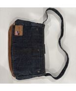 Vintage 90s Guess Denim Purse Blue Jean Shoulder Bag Y2K Logo 9/11 Tribute - $49.50