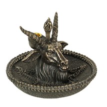 Baphomet Goat Head Ritual Altar Bronze Finish Backflow Incense Burner 5 ... - £39.74 GBP