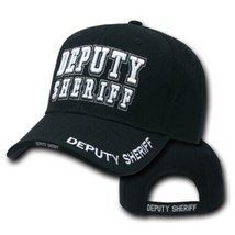 DEPUTY SHERIFF EMBROIDERED  BLACK POLICE HAT CAP - $34.99