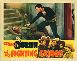 The Fighting Gringo (1939) Western Lobby Card George O&#39;brien Fight Scene 3 - £58.66 GBP