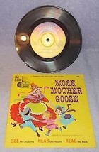 Vintage Walt Disney's More Mother Goose See Hear Read Record Book 1971 - $6.00