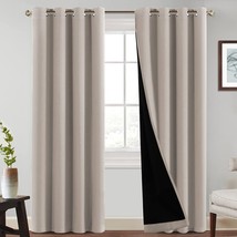 100% Blackout Curtains for Bedroom 108 Length Thermal Insulated Full Light - £48.19 GBP