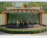 St Louis Zoo Chimpanzee Stage Show  Postcard 1953 - $11.88